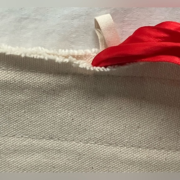 Artist pencil / brushes roll / wall display  canvas Advent Calendar Red Ribbon - Picture 4 of 11